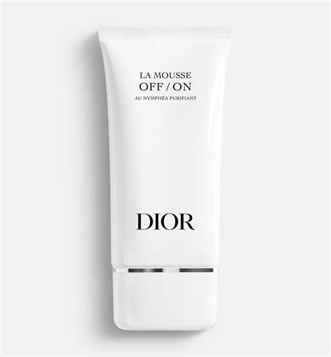 dior mousse purete nettoyante|La Mousse OFF/ON : une action nettoyante et une action soin.